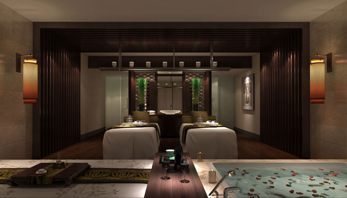 養(yǎng)生會所浴室裝修設(shè)計案例效果圖