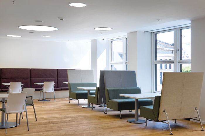 制藥公司辦公室休息區域裝修設計案例效果圖