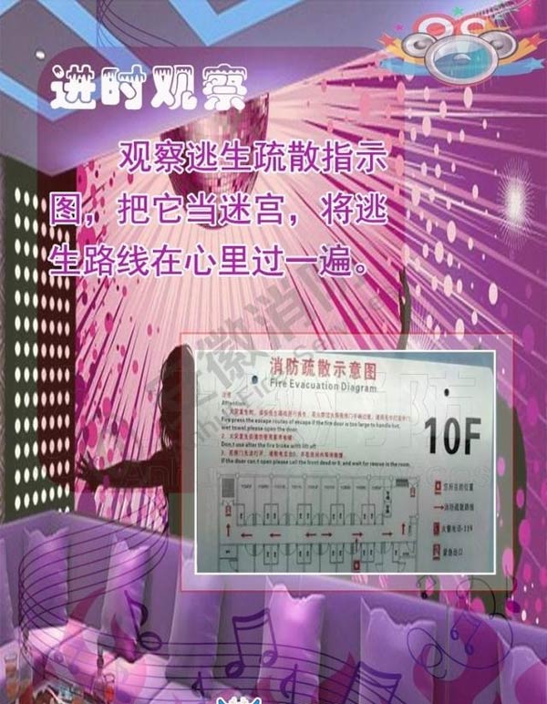 酒吧、KTV火災(zāi)逃生方法1效果圖