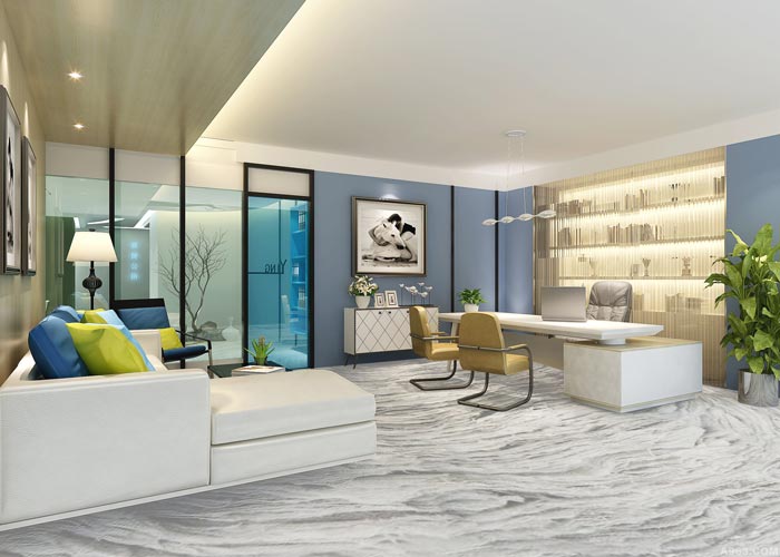 總裁辦公室裝修設(shè)計實景圖