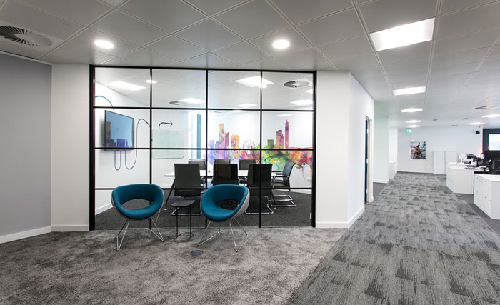 人力資源公司辦公室進門區裝修設計效果圖