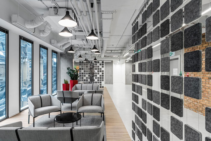 軟件技術公司辦公室接待區(qū)裝修設計效果圖