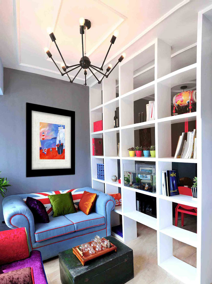 45平米小辦公室展柜裝修設計效果圖