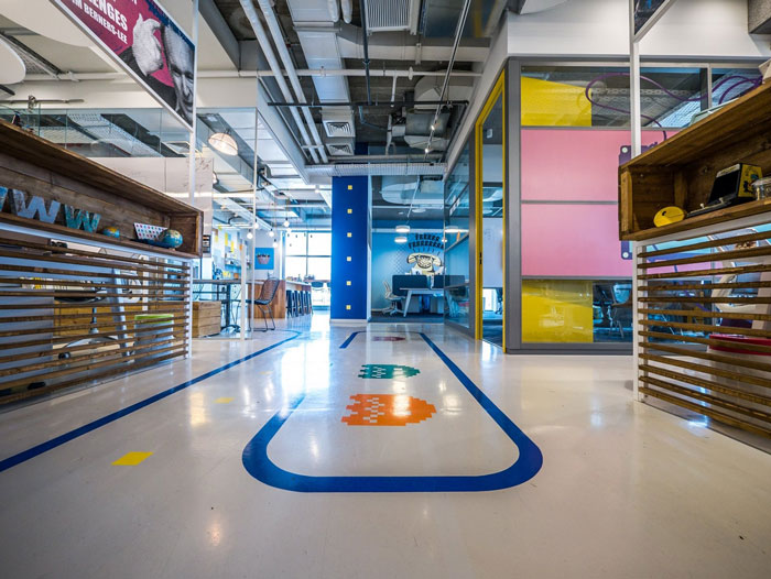 軟件公司辦公室過道裝修設計實景圖