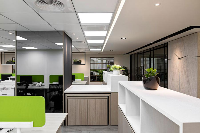 杭州富陽辦公樓辦公區裝修設計效果圖