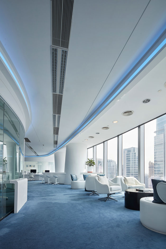 企業辦公室接待區裝修設計效果圖