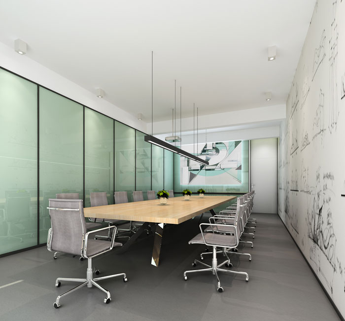 企業(yè)寫(xiě)字樓辦公室會(huì)議室裝修設(shè)計(jì)效果圖