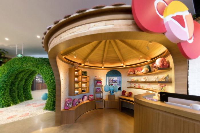 kt貓主題餐廳展區裝修設計效果圖