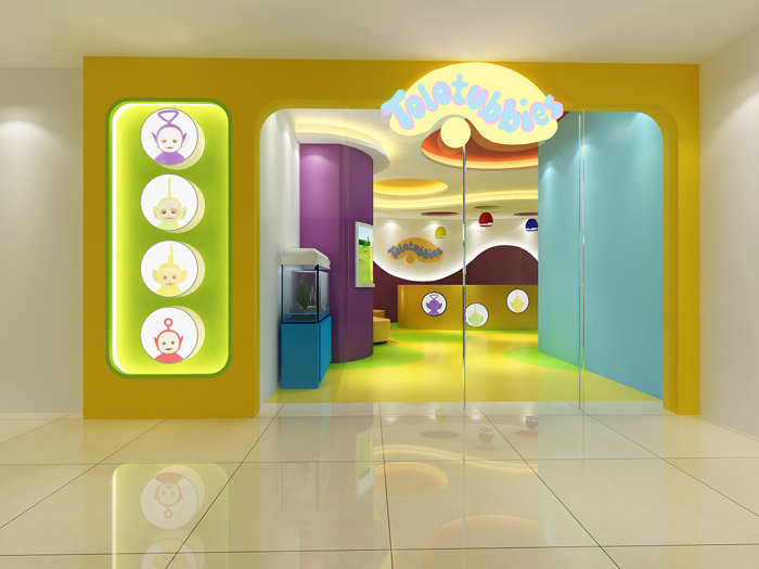 兒童教育中心進門區裝修設計效果圖