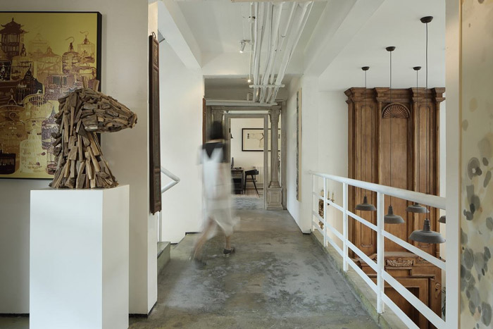 家庭辦公室二層過(guò)道裝修設(shè)計(jì)效果圖