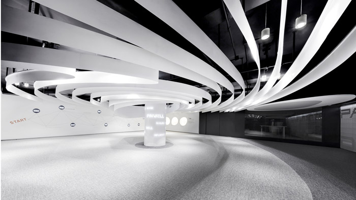 創意辦公室展廳裝修設計效果圖