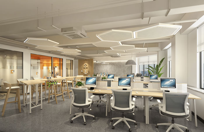 杭州聯合辦公辦公區裝修設計效果圖