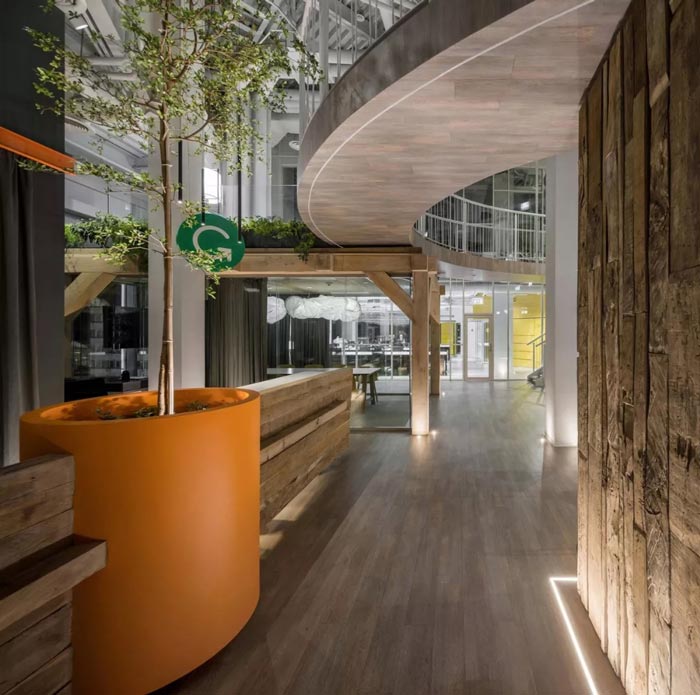 二(2)層辦公樓前臺設計方案