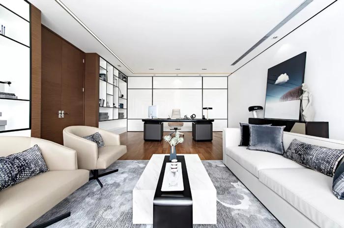 1500平方辦公樓總經理辦公設計方案