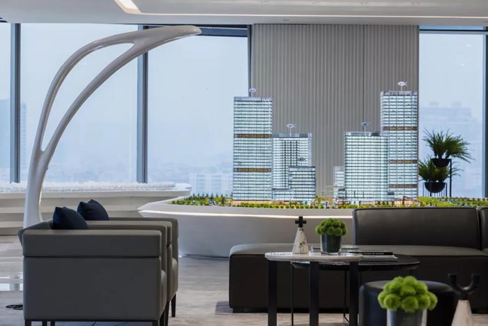 時尚辦公樓接待區設計方案