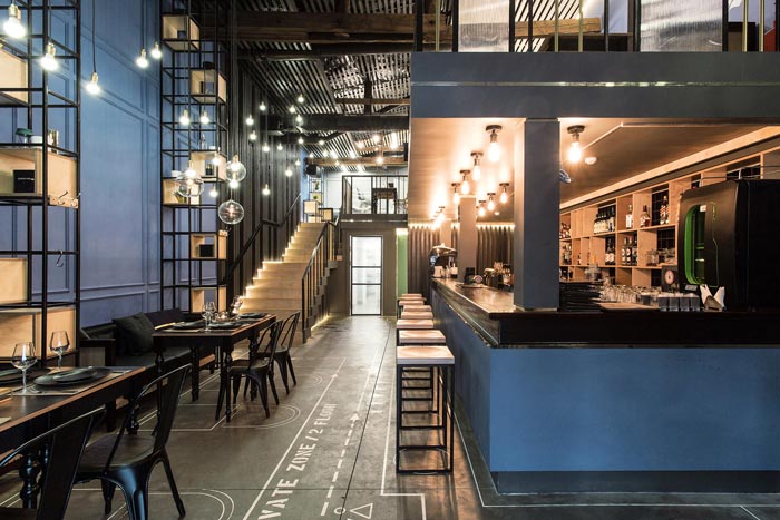 233平方工業(yè)風(fēng)酒吧吧臺設(shè)計方案