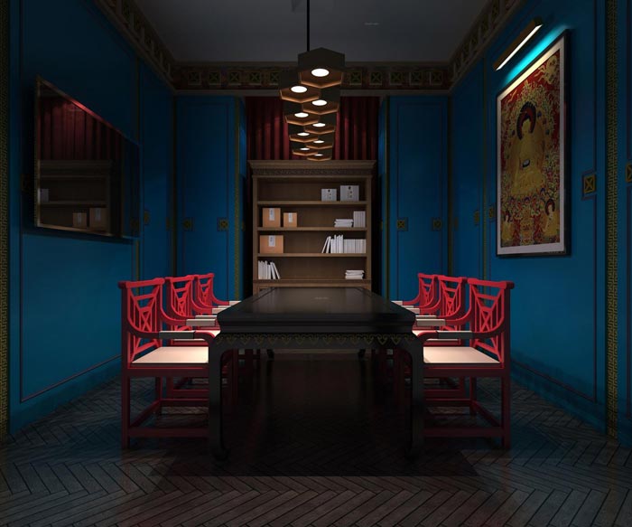 企業孵化器閱讀區裝修設計效果圖