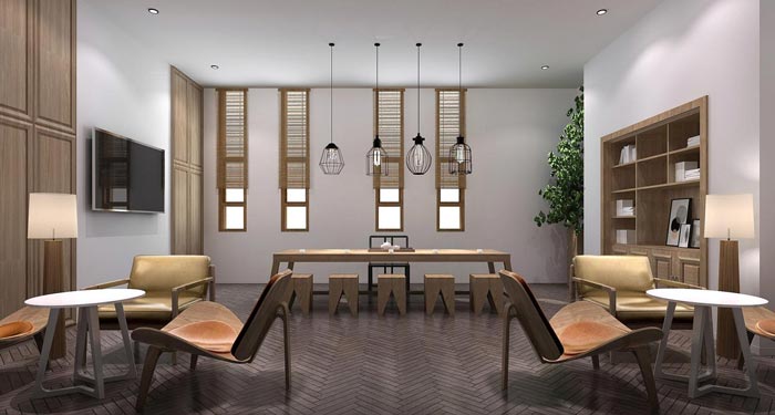 企業孵化器總經理裝修設計效果圖